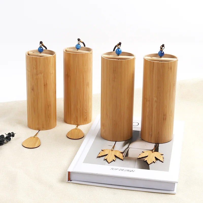 Handcrafted Bamboo Wind Chimes - Sound Healing Musical Wind Bells for Home and Garden Decor