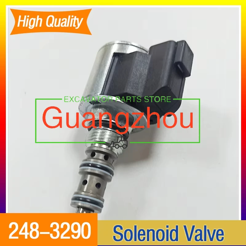 for Caterpillar 414E 416E 953C 248-3290 Engine Stop Solenoid 2483290 Higher Quality Excavator Accessories Solenoid Valve New