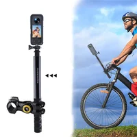 New for Insta 360 x3 One X2 Motorcycle Bicycle Bike Handlebar Mount Invisible Monopod Accessories for Insta360 GoPro Camera 2
