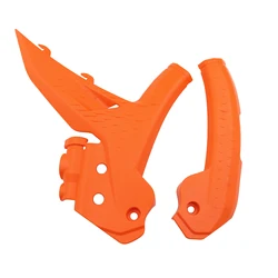 Motorcycle Frame Guard Protection - Premium Durability (Orange)