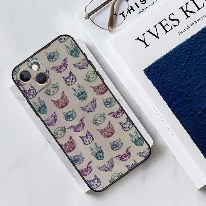 Custodia IPhone 14 Halloween – Morbida E Sottile Con Pipistrelli Neri Opachi, Protettiva Antishock