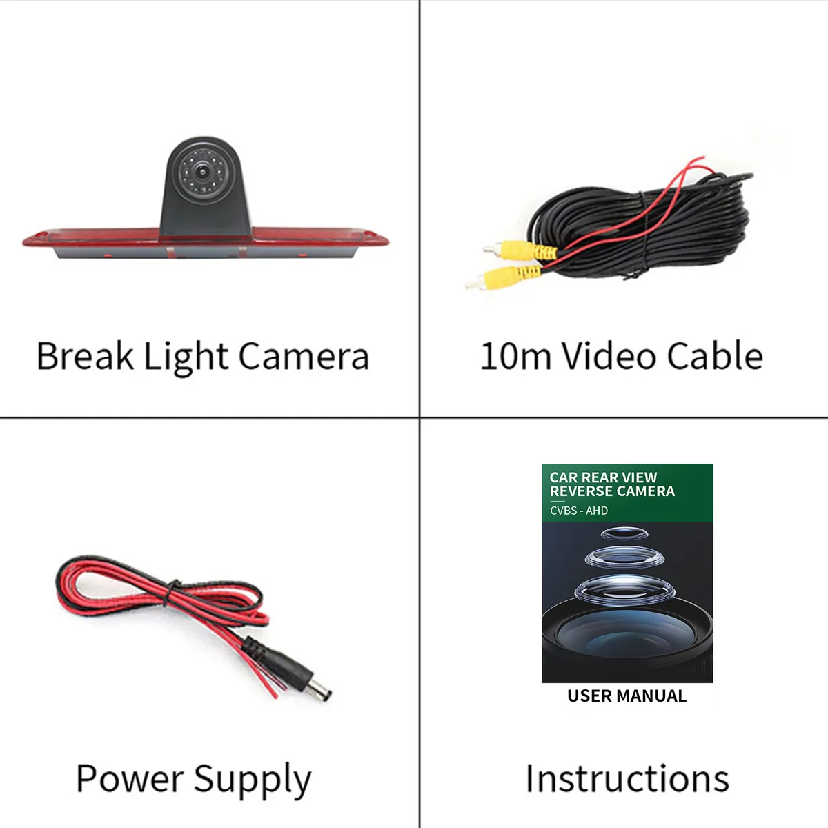 CCD CVBS Waterproof Night Vision Car Brake Light Reversing Camera For Mercedes-Benz Sprinter  VW Crafter Van 2007-2018 — view 6