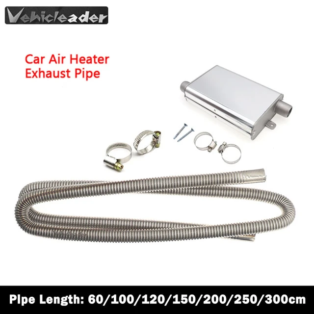 300cm Stainless Steel Exhaust Pipe W/Silencer For Car Parking Air Diesel  Heater - AliExpress