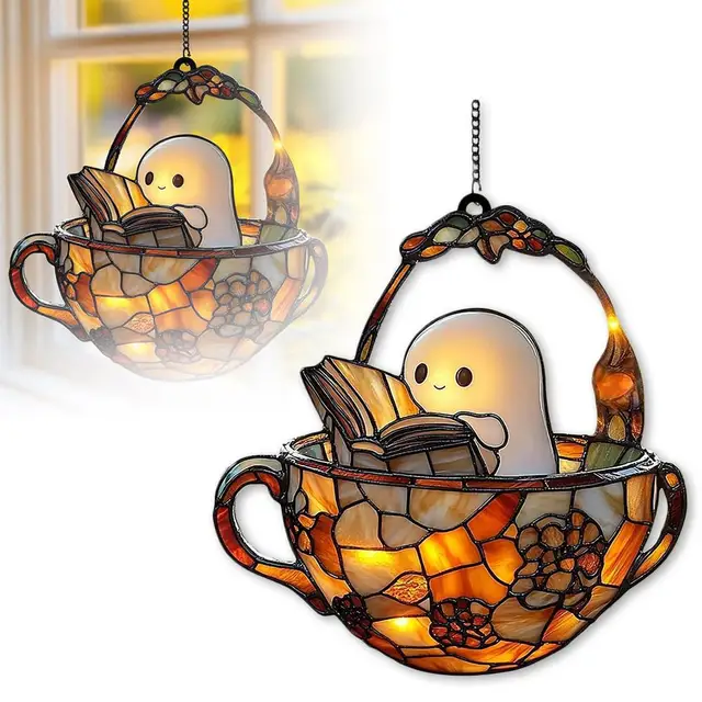 Ghost Book Suncatcher 4