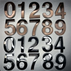House Number Exterior Number Signs on The Door Apartment Room Door Number Door Sticker 3D Self Adhesive Door Plate Sign Digits