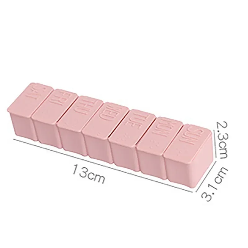 Brand New 7 Day Weekly Box Medicine Rack Storage Organizer Container Box Portable Suitable Household Storage Boxes Supplies