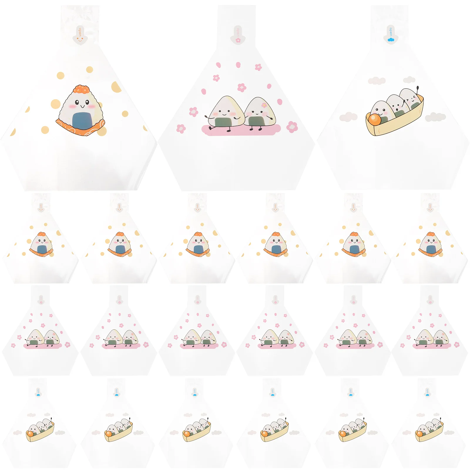 

Onigiri Wrappers Triangle Rice Balls Bags Japanese Sushi Pouch Food Containers Film Carry Cake Sandwich