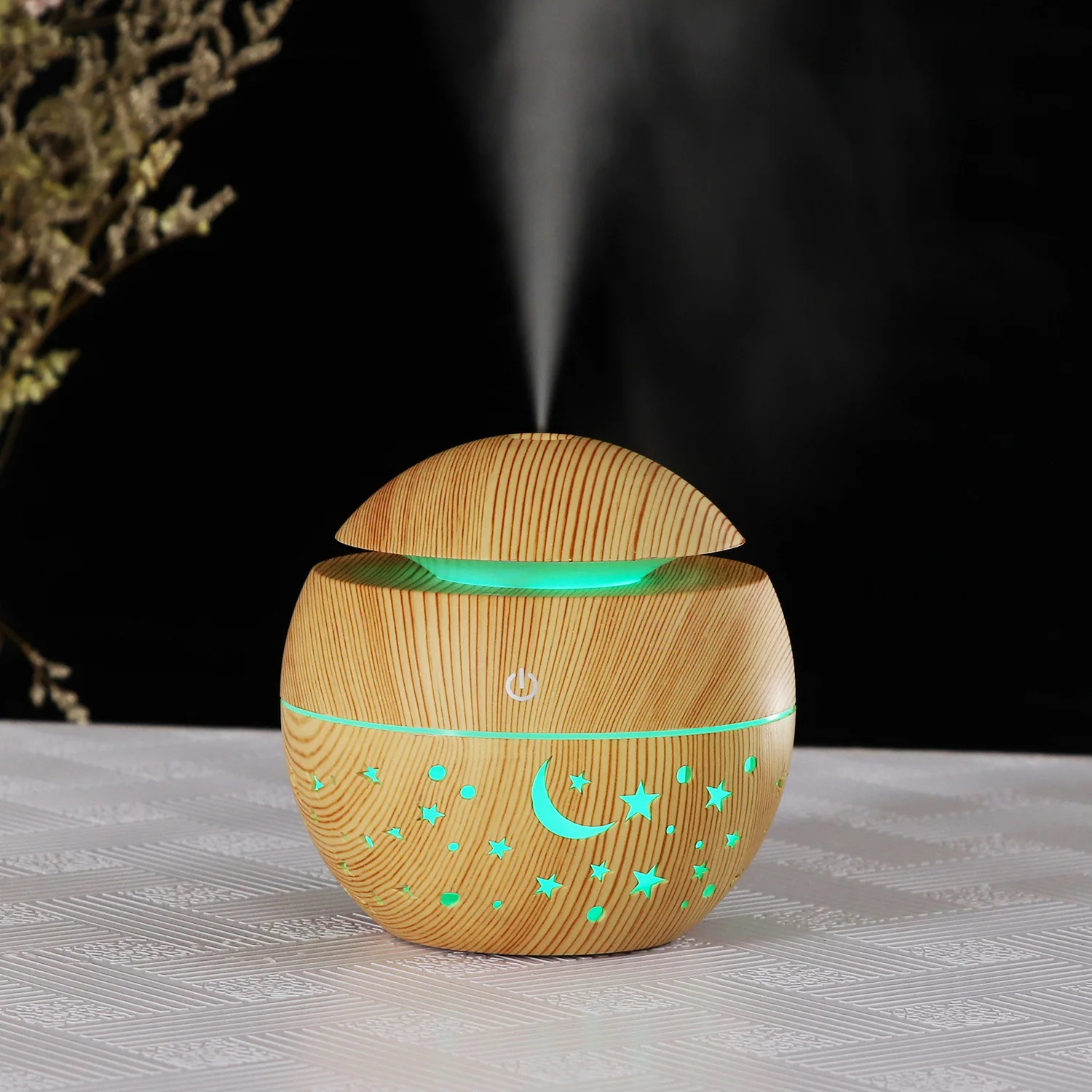 Humidificador de esencias pivote - madera pino – La Luna de Buda