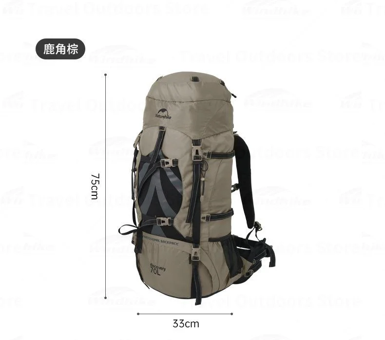Outdoor Backpack 70+5L Large Capacity Trekking Bag Backpack 420D Nylon Camping Hiking Travel Backpack With Rain Cover 19 S3100b67de0dd40cfa6be9918a6596524n