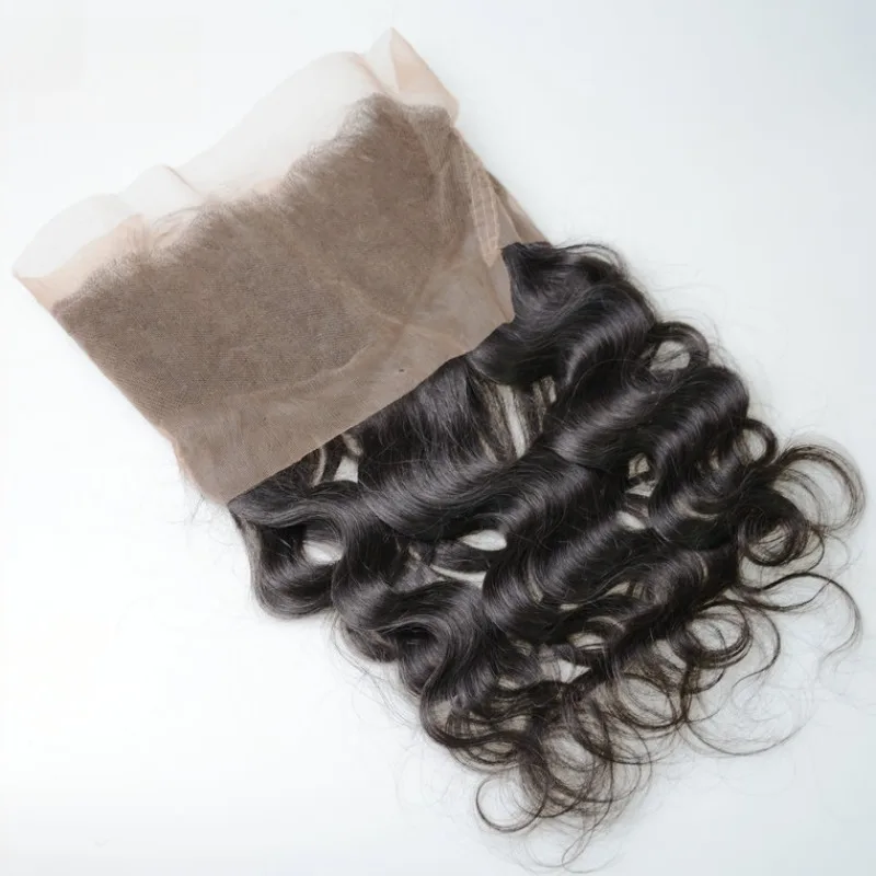 Body Wave 360 Lace Frontal Human Hair Pre-Plucked Hairline Brazilian Remy Hair Transparent Lace 360 Frontal For Women