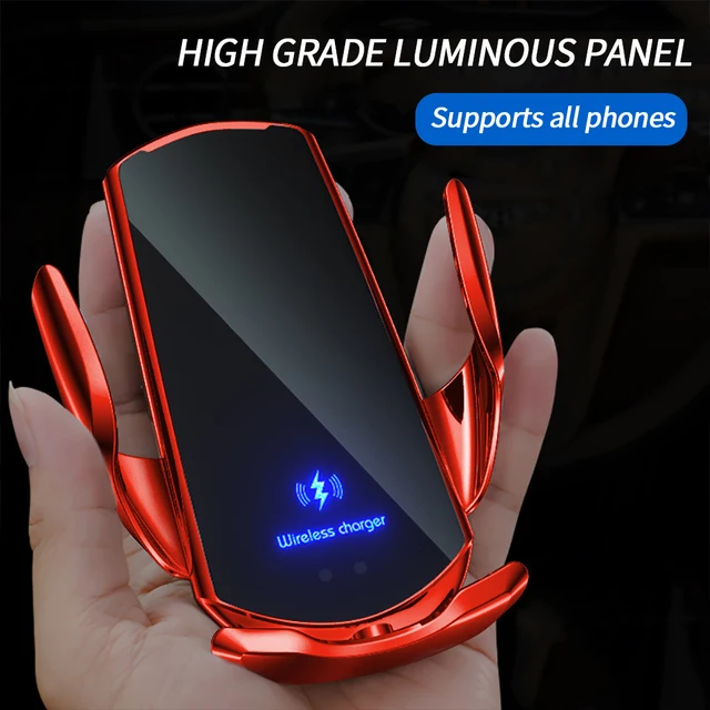 Porta Cellulare Auto 77132 S5 Caricatore Per Auto Wireless A Morsetto Automatico Per IPhone Supporto Per Telefono Air Supporto Telefono Auto Ricarica Wireless - Foto 7