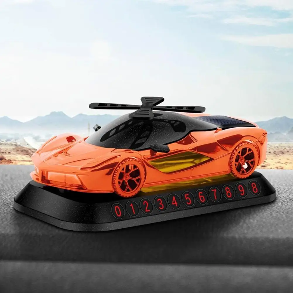 

Solar Car Model Aromatherapy Air Freshener Self-adhesive Console Plate Parking Temporary Car Center Interior Decoration Num P5E0