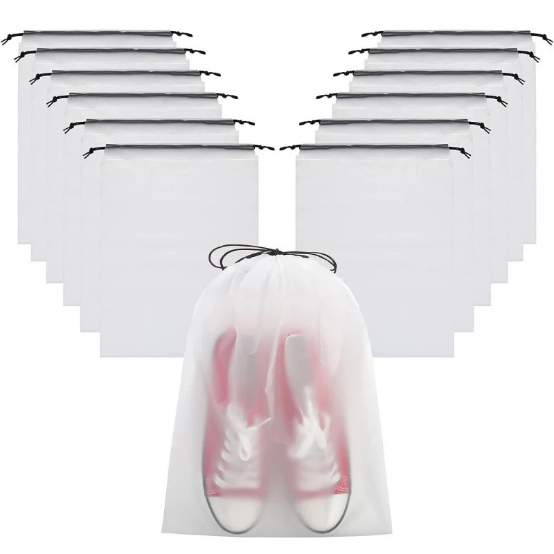 EVA portable shoe storage bag suitable for miscellaneous travel, makeup bag, waterproof transparent plastic shoe storage cmc