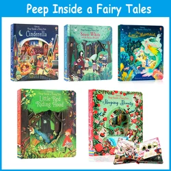 Usborne Books Peep Inside a Fairy Tales English Story Picture Books Bedtime Reading for Toddlers Children Gifts Montessori Toys