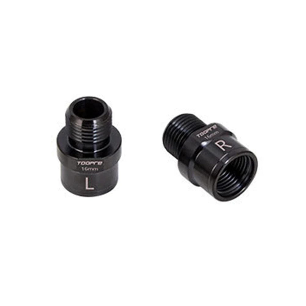 TOOPRE 1쌍 MTB 로드 바이크 페달 어댑터 연장 샤프트 16mm 페달 연장기