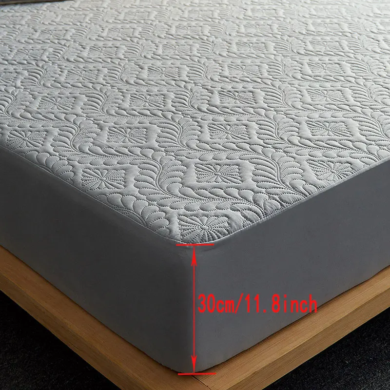 Quilted Waterproof Mattress Protector – Soft & Durable Fitted Cover - Image 2