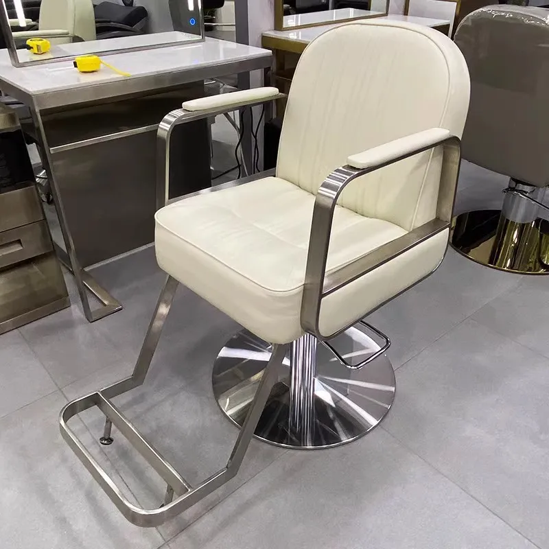 Hair Professional Barber Chair White Beauty Hairdressing Swivel Chair Cosmetic Tattoo Sillon De Barberia Salon Furniture CY50BC tattoo fullbody white табурет