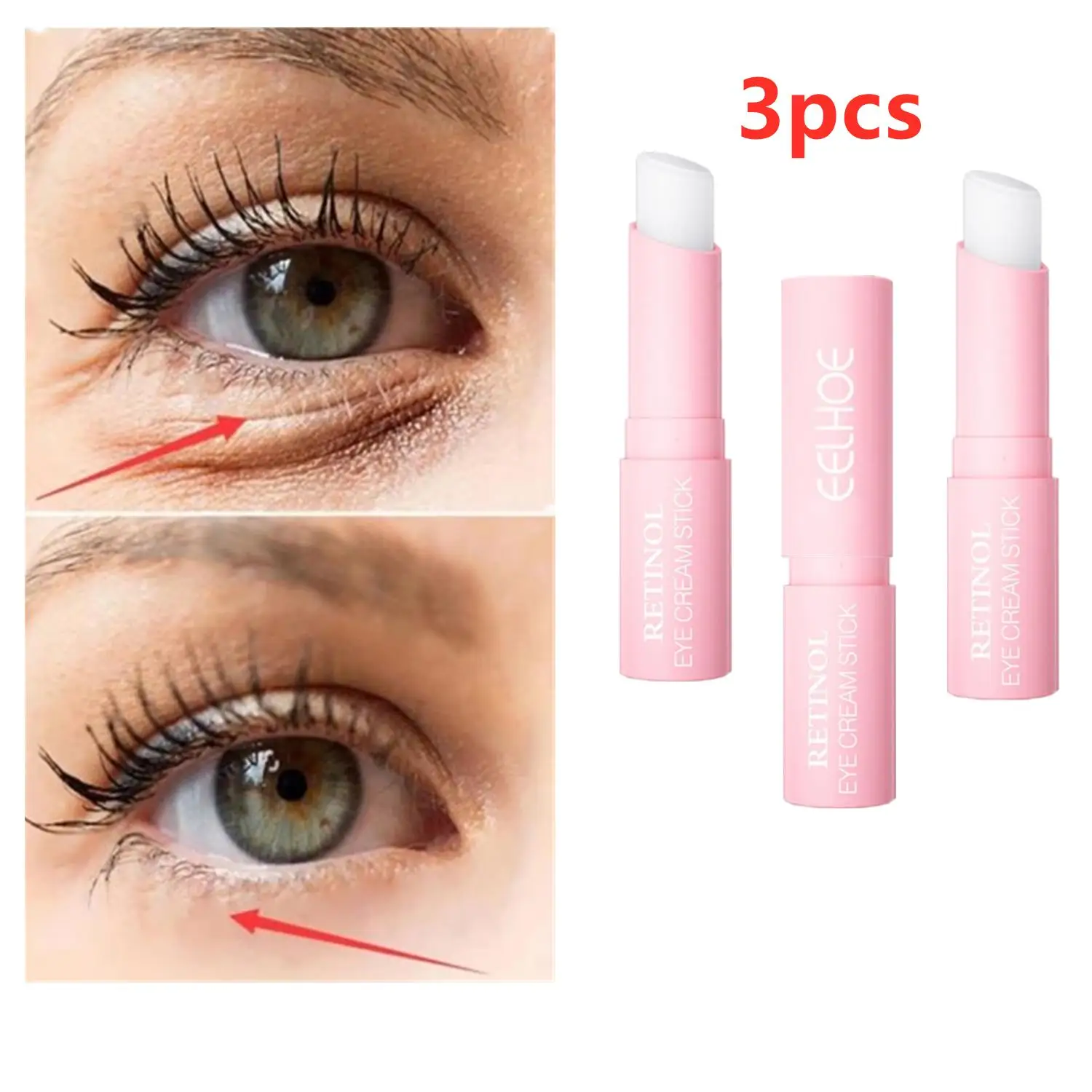 3pcs EELHOE Anti-wrinkle Eye Cream Retinol Anti Puffiness Remove Dark Circles Eye Bags Stick Fade Fine Line Moisturizing 3pcs line spool for greenworks 24v grass trimmer g24lt25 g24lt g24lt28 g24lt30m garden grass cutter string trimmer accessries