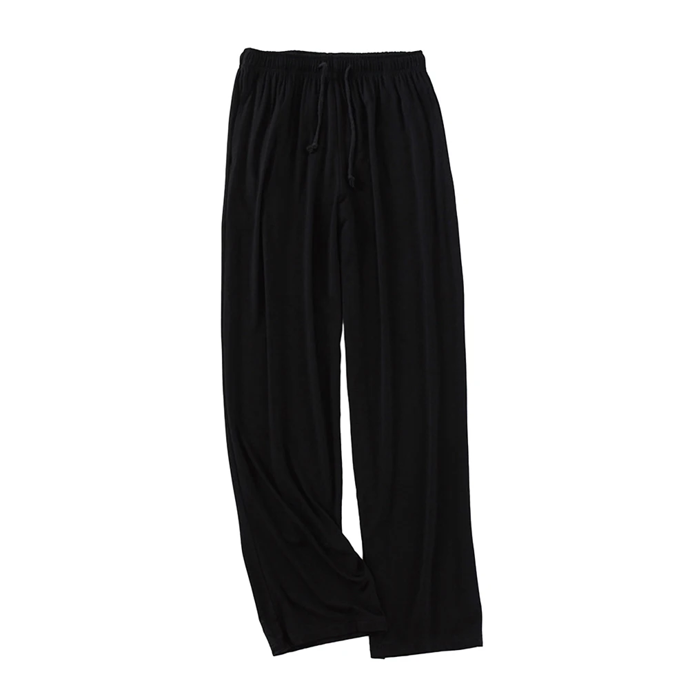 

Мужские штаны Свободные Модальные пижамы однотонная Йога эластичная Домашняя одежда длинные брюки для мужчин удобные Горячая Новинка