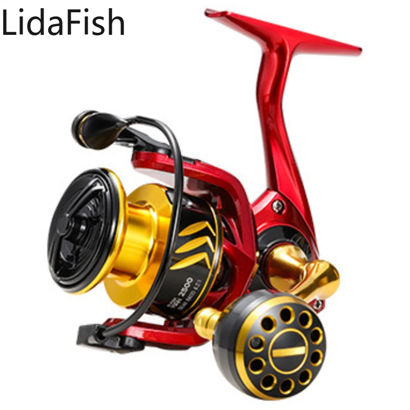 

Lidafish New Spinning Fishing Reel 6.2:1 Gear Ratio Freshwater /Saltwater 8+1BB Fishing Wheel Carp Fishing Coil Accessories