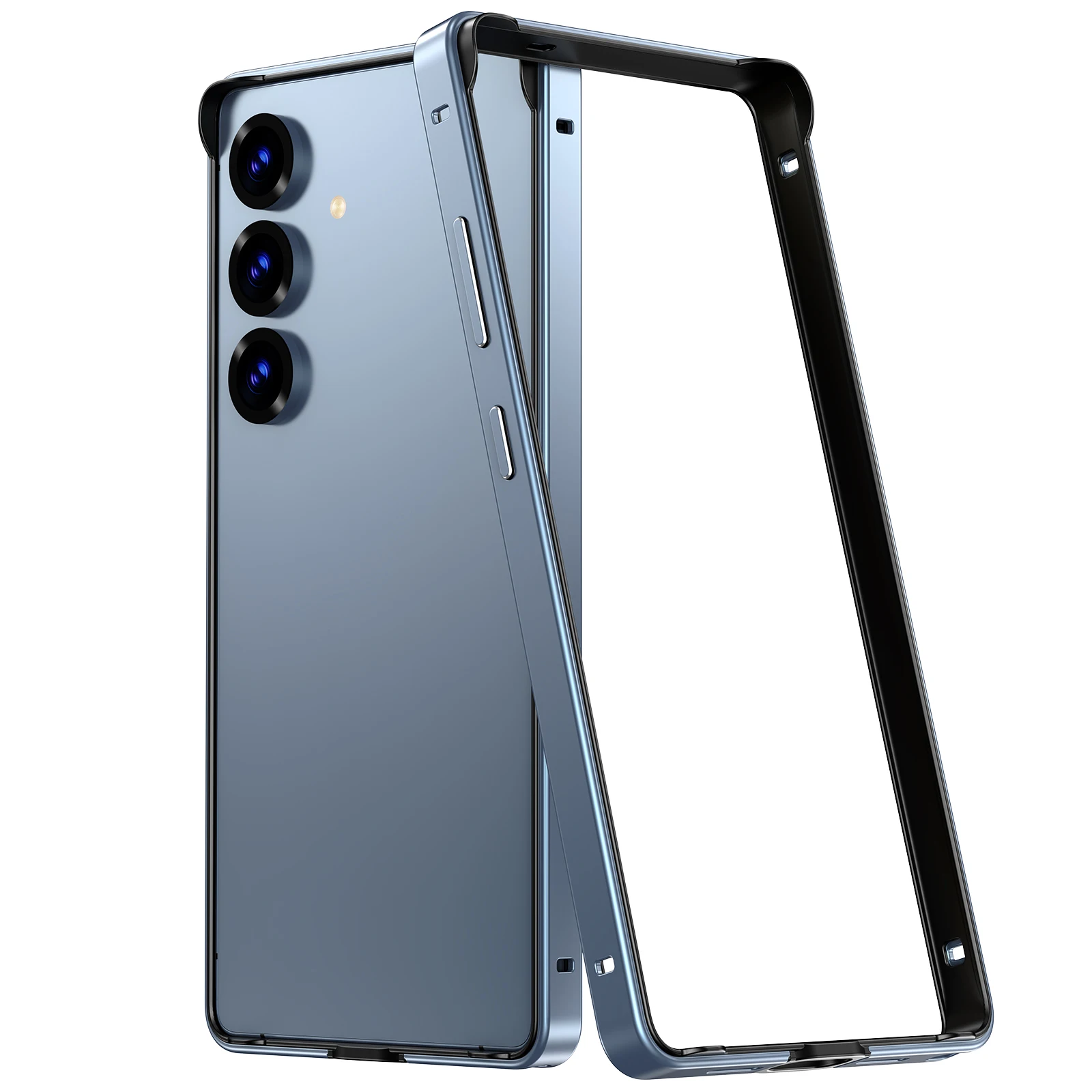 Hybrid Silicone Frame Aluminum Metal Phone Case for Samsung Galaxy S26 S25 Ultra S24 Plus Better Heat Bumper
