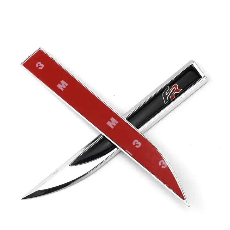 3D Metal Fr Badge Car Fender Sides Blade Sticker Per Fr Cupra Seat Leon Mk2 Mk3 Ibiza Altea Exeo Formula Car Sticker Accessori