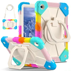Durable Shockproof Kids Tablet Stand Case for iPad Pro 11 2024 (Colorful blue)