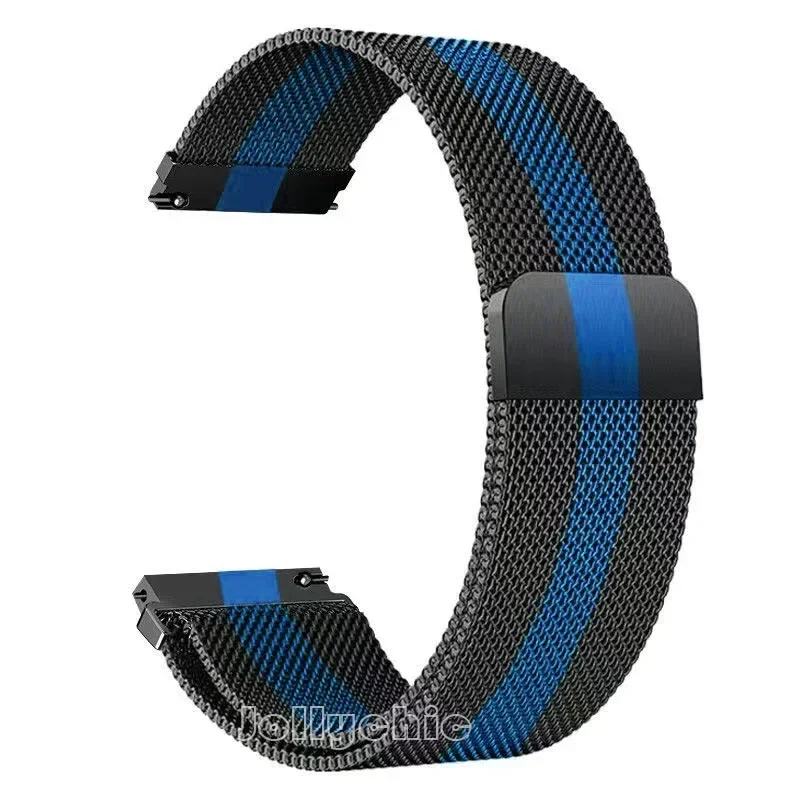 Elegant Milanese Stainless Steel Watch Strap, Various Widths Available