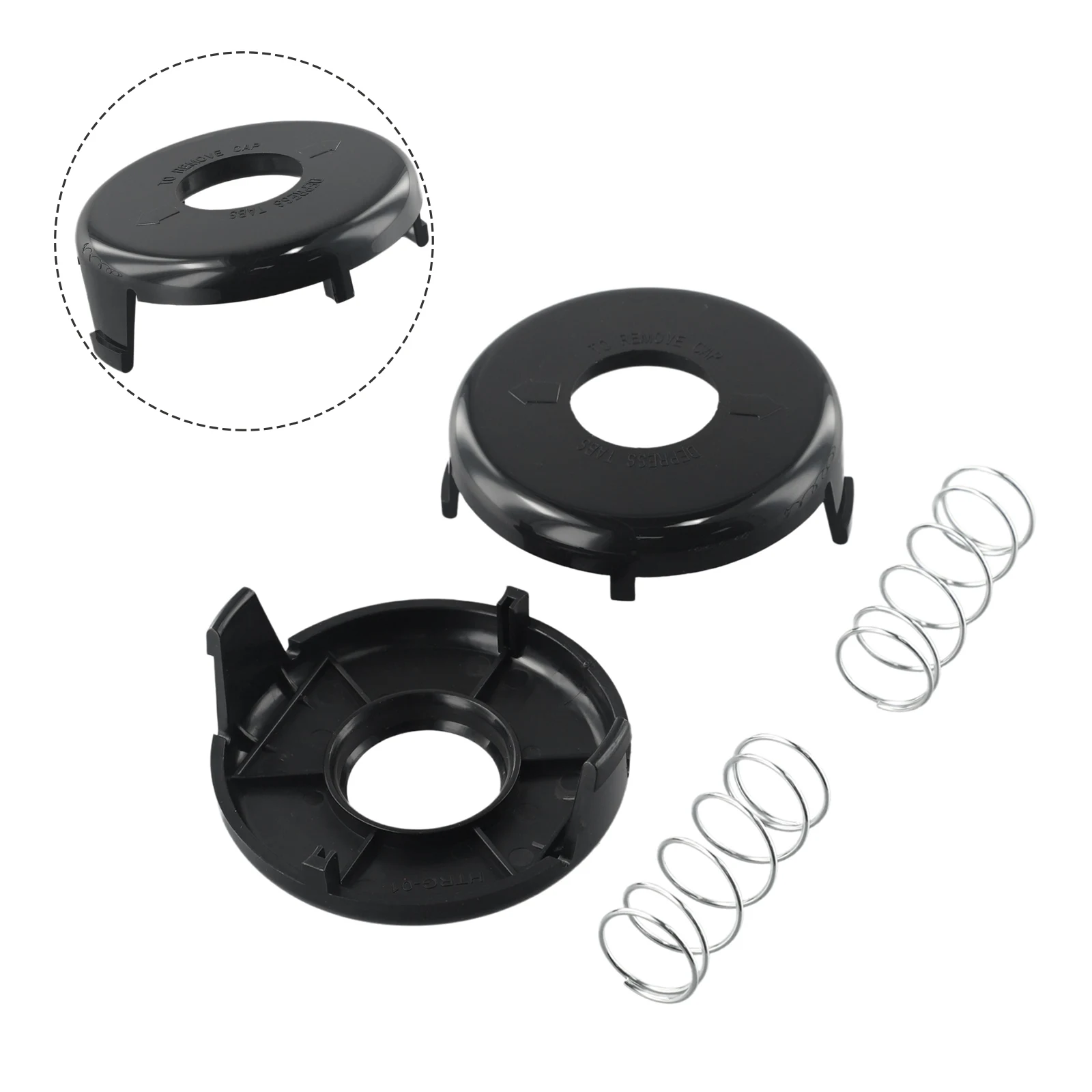 

Snap In Place Spring & Cap For Easy Trimmer Spool Replacement For TORO PART 88026 Fits For 13 Electric Trimmers