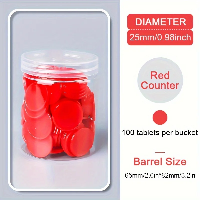 Plastic Math Counters 100 plastic counting chips-interactive learning educational mathematics teaching aids, multi-color plastic counters