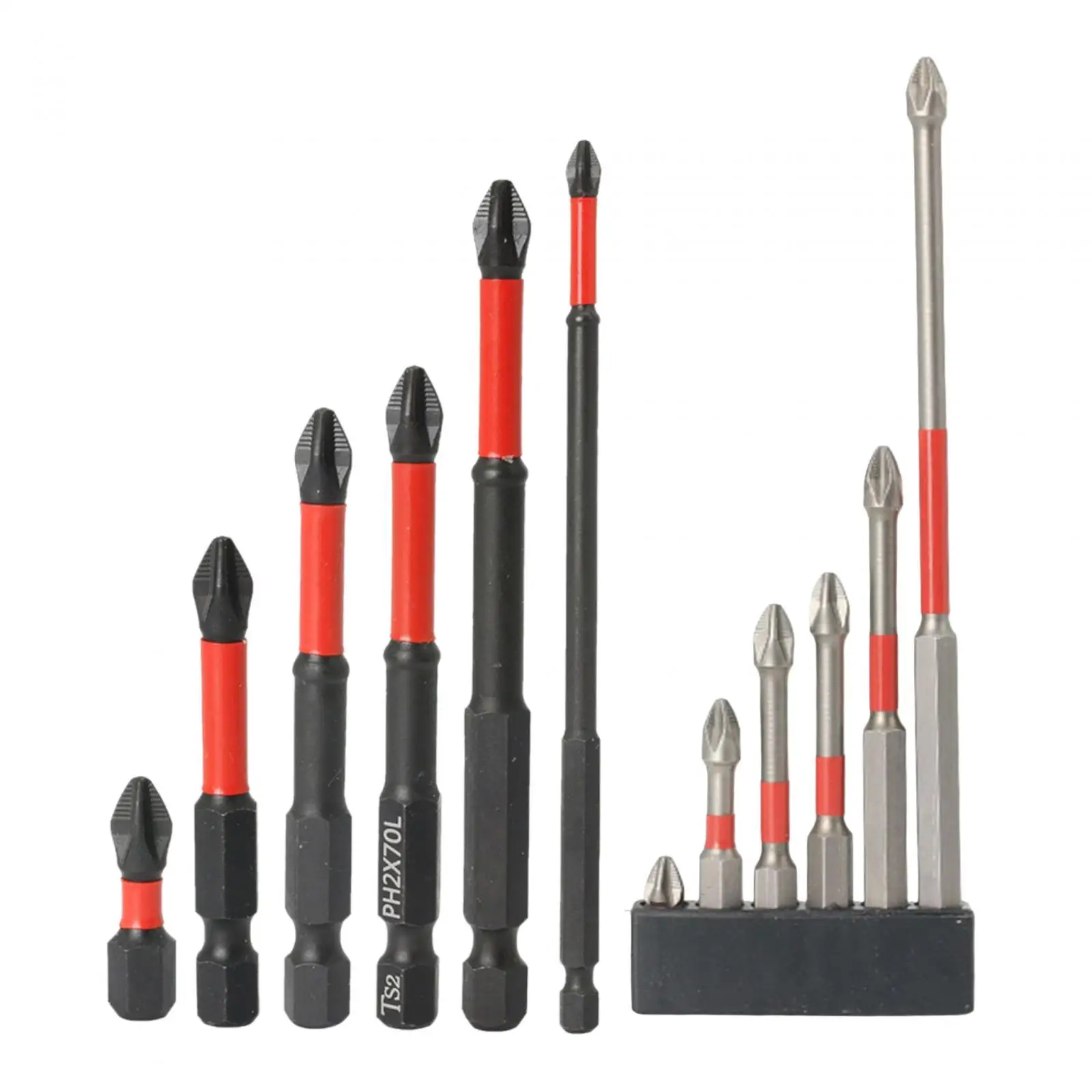 

6Pcs Screwdriver Bit Set Anti Slip Drill Bit Multipurpose Impact Cross Bits for Mechanical Furniture DIY Project Maintenance