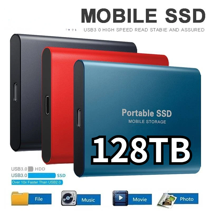 Portable Ssd Type c Usb 3 1 2tb 16tb 32tb 64tb Ssd Hard Drive 128tb portable-ssd-type-c-usb-3-1-2tb-16tb-32tb-64tb-ssd-hard-drive-128tb