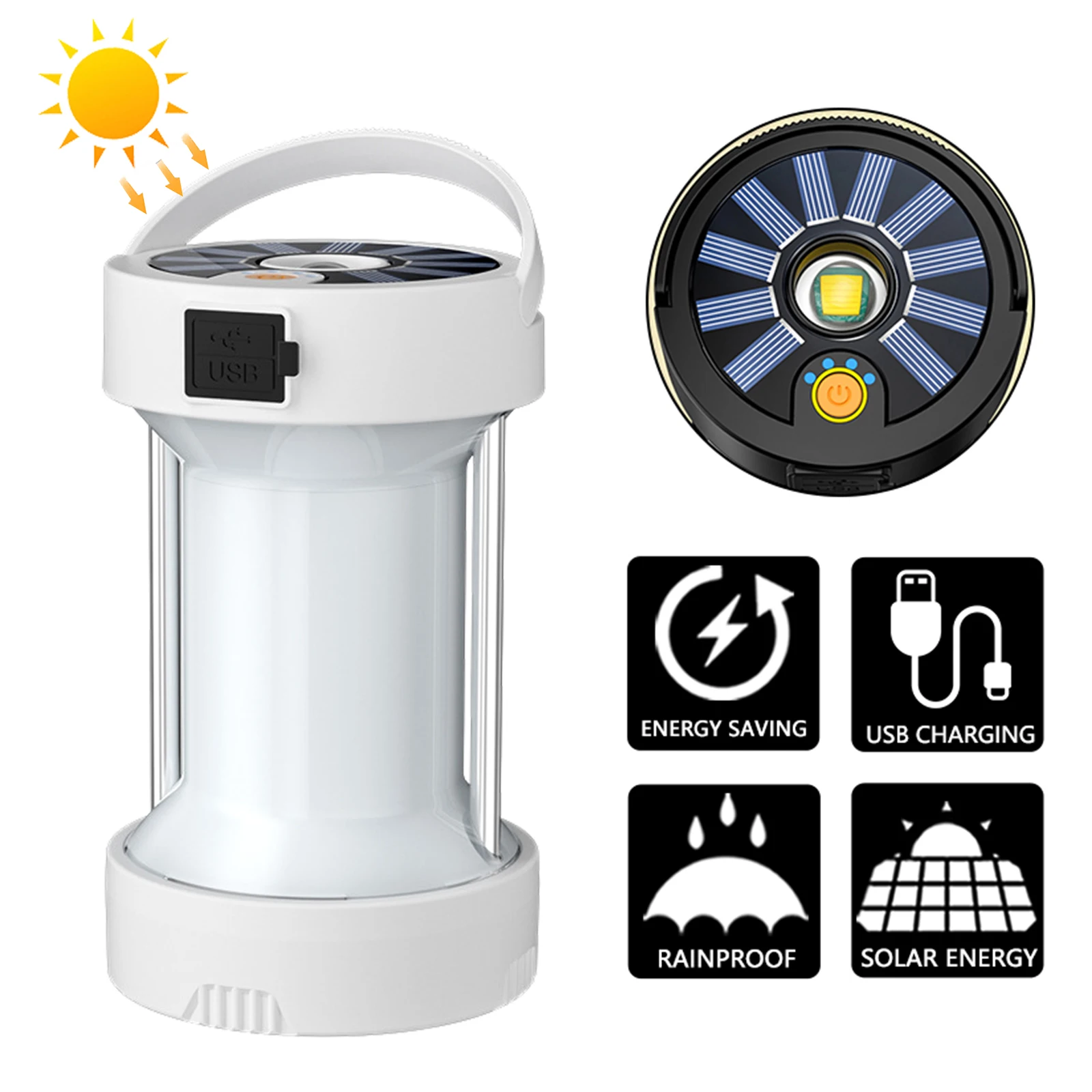 10000mah Camping Equipment Lantern Outdoor Solar Emergency Lights