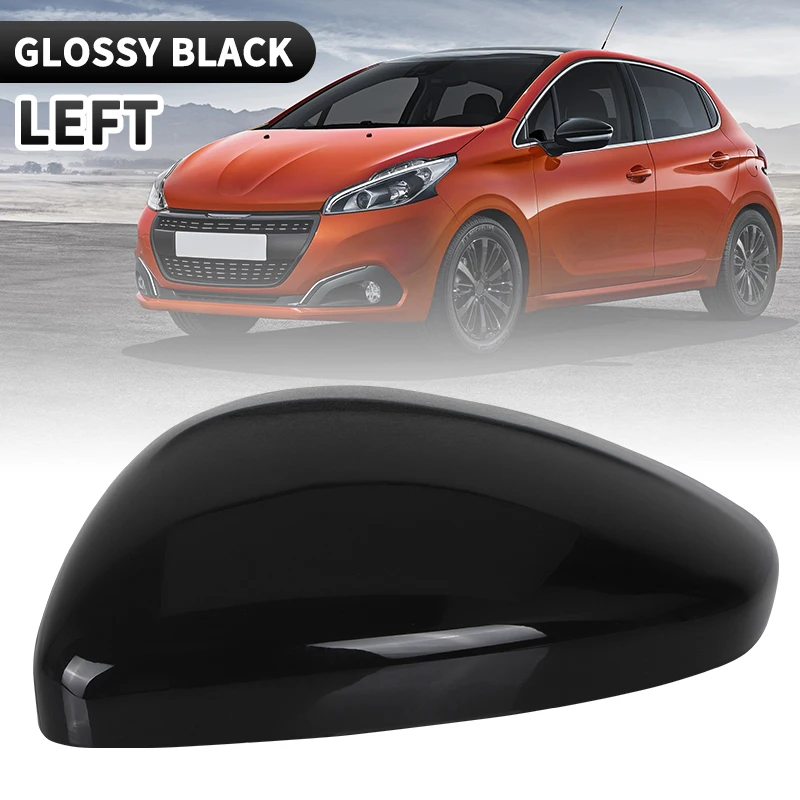 Coprispecchietto Laterale Per Peugeot 208 E 2008 2012-2018 – Set 2 Pezzi In ABS Effetto Carbonio, Sinistro E Destro