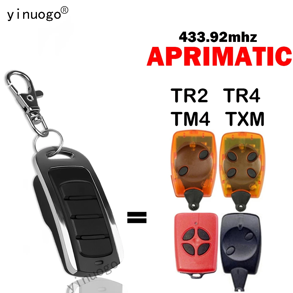 APRIMATIC TR2 TR4 TM4 TXM Garage Remote Control 433.92mhz Rolling Code Aprimatic Remote Control Garage Door Opener Transmitter magnetic gate lock with keypad