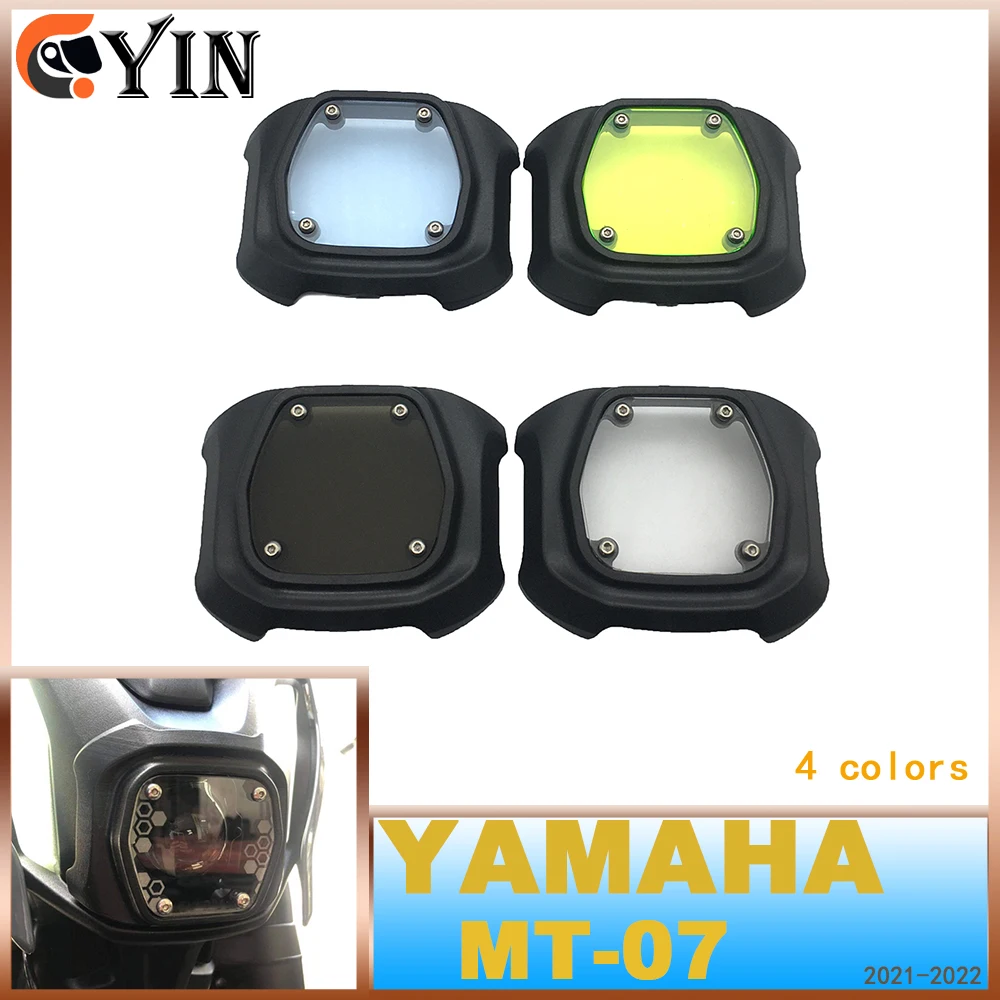 

Для YAMAHA MT-07 2021 2022 MT07 21-22 аксессуары для мотоциклов налобный фонарь защита для фар защита для экрана Защитная крышка