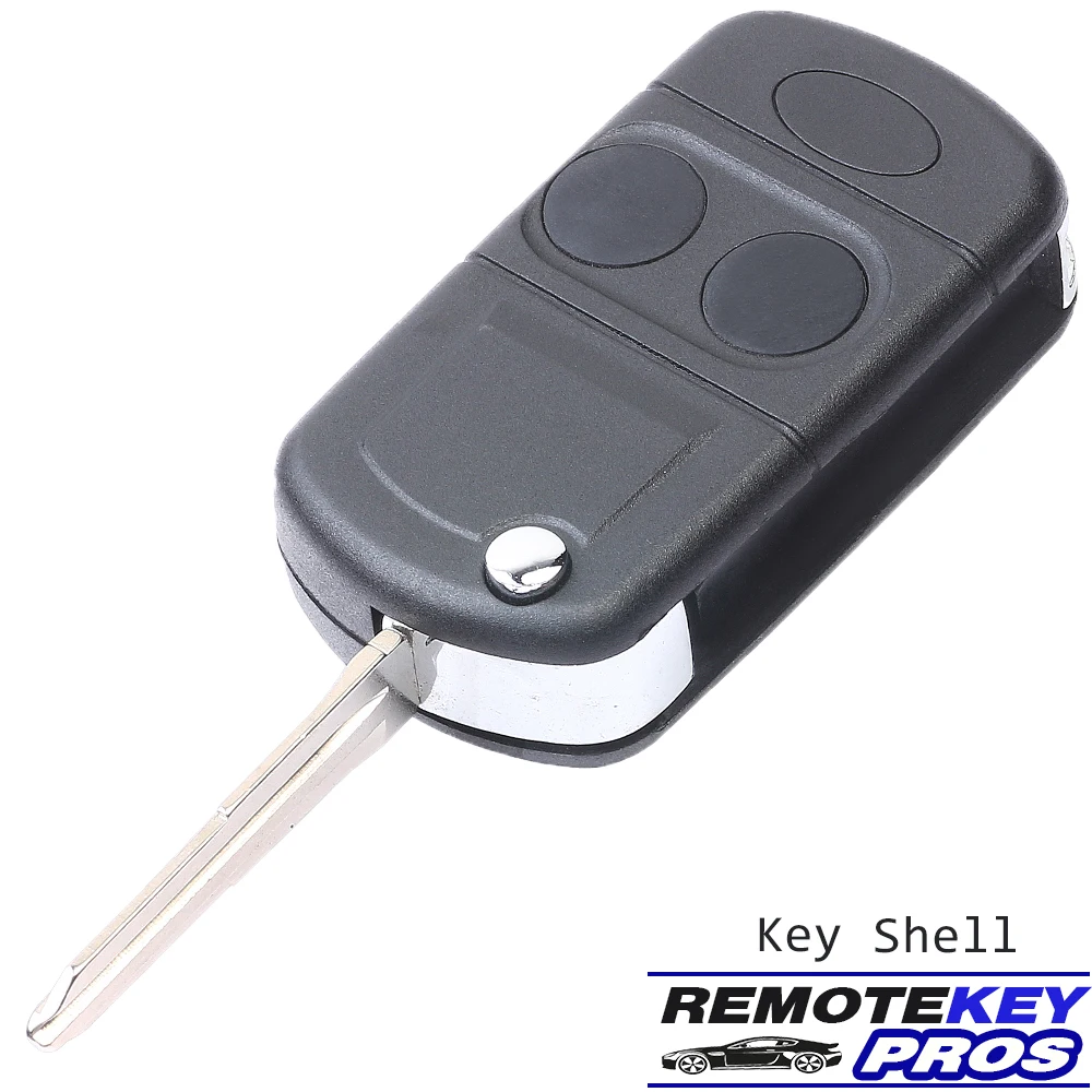 

DIYKEY 2 Button Modified Folding Remote Key Shell for Land Rover Defender Discovery Freelander Rover 100 200 25 400 45 MG TF ZR
