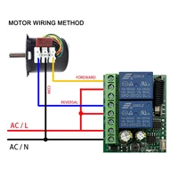 DC 6-30V AC 85-250V 433MHz RF Wireless Remote Control Switch 2 Channels Relay Receiver Control Garage Door Motor Curtain Light - Image 3