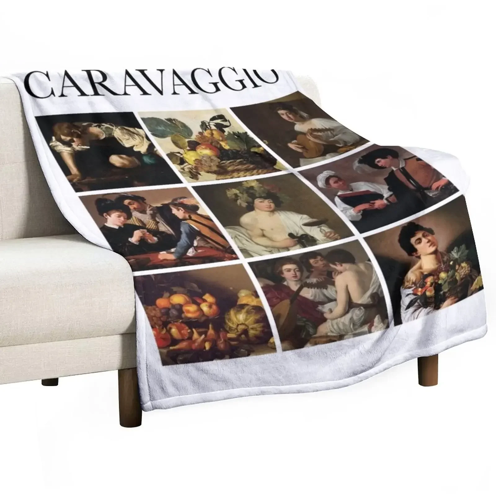 

Caravaggio - Collage Throw Blanket Custom Stuffeds Luxury St halloween Blankets
