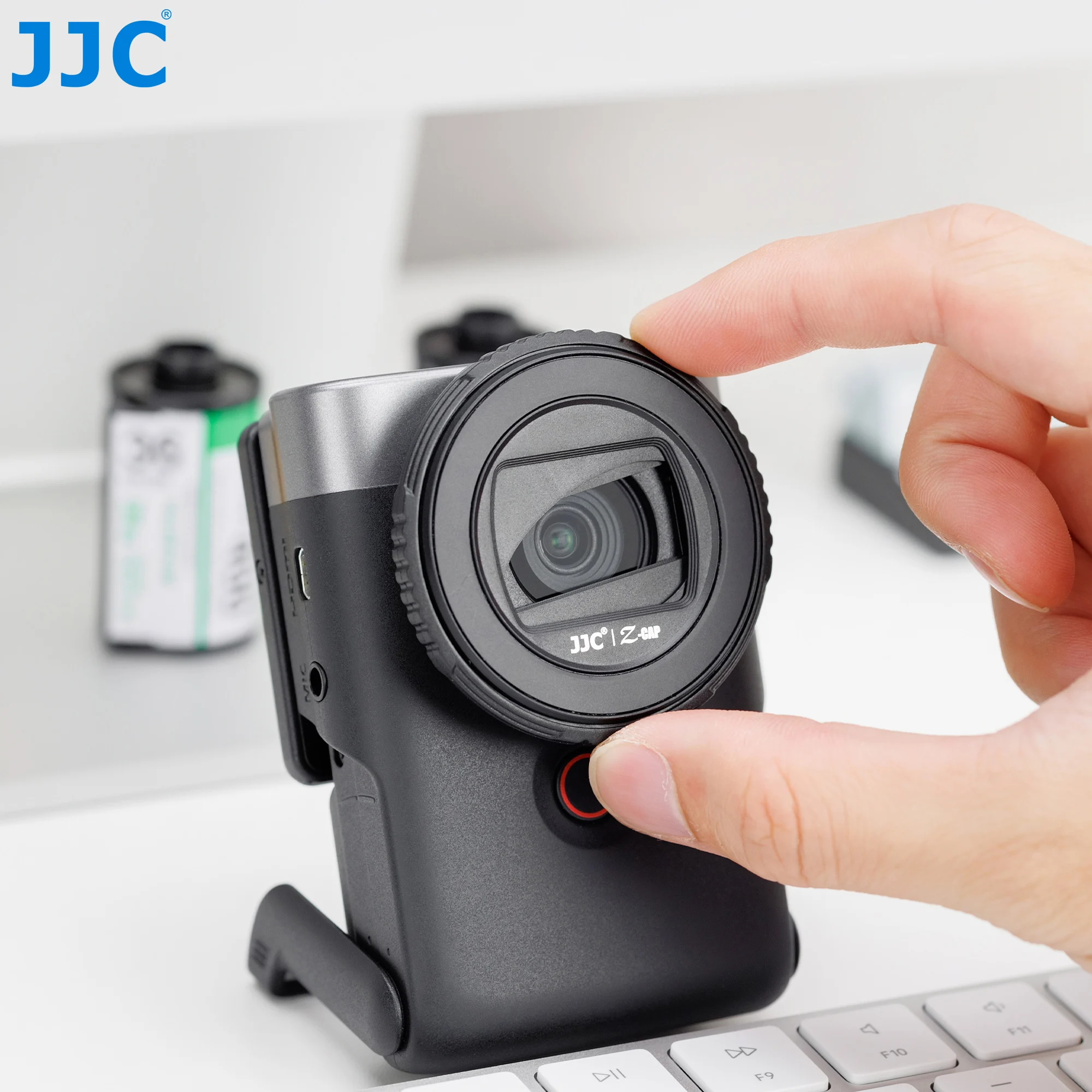 JJC Objektivdeckel für Canon PowerShot V10 Vlog-Kamera, drehbarer Objektivdeckel, kratzfestes Zubehör für Canon V10-Kamera – Detail 12