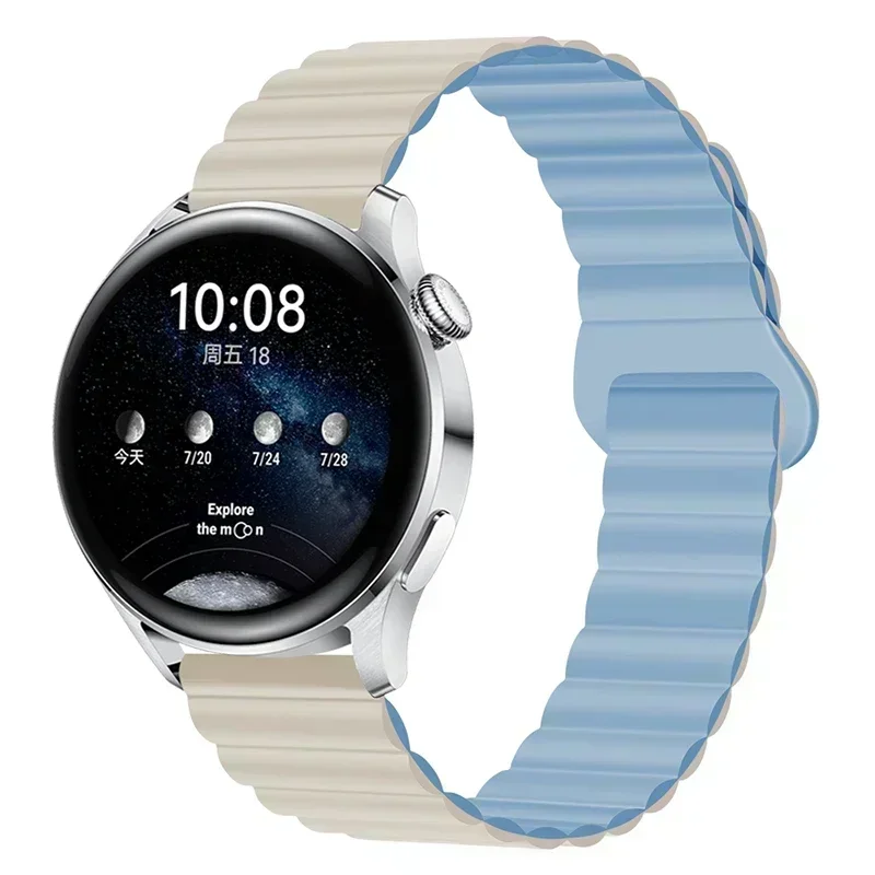 Magnetic Loop Silicone Watchband Strap
