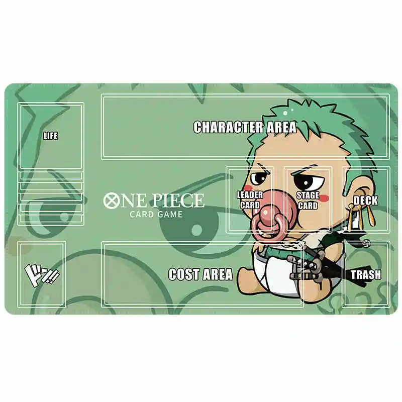 60*35*0.2Cm Diy One Piece Kawaii Luffy Zoro Nami Teach Dedicated Game Card Mat OPCG Battle Game Anime Table Mat Gift Toys