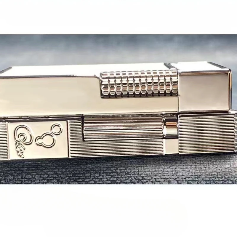 2025 New Classic Sound Brass Lighter Golden Sleeping Mermaid Pattern Retro Kerosene Lighter Fire Man Series Exquisite Men's Gift 6