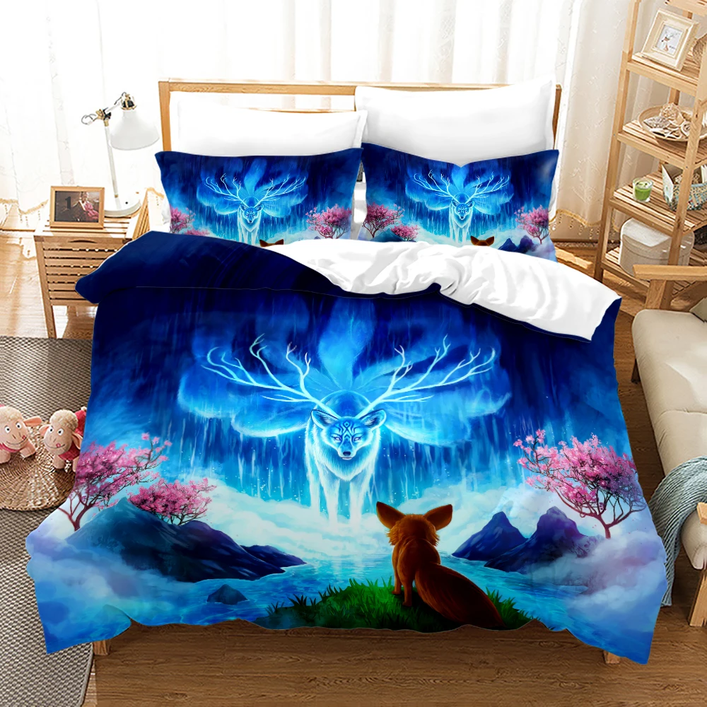 New Lions Bedding Set Single Twin Full Queen King Size Animal Tag Lion Wolf Bed Set Aldult Kid Bedroom Duvetcover Sets 040