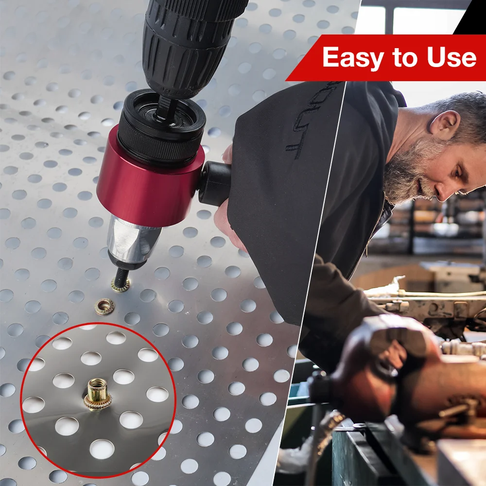 Rivet Gun M3 M4 M5 M6 M8 Household Electric Rivet Nut Gun Converter