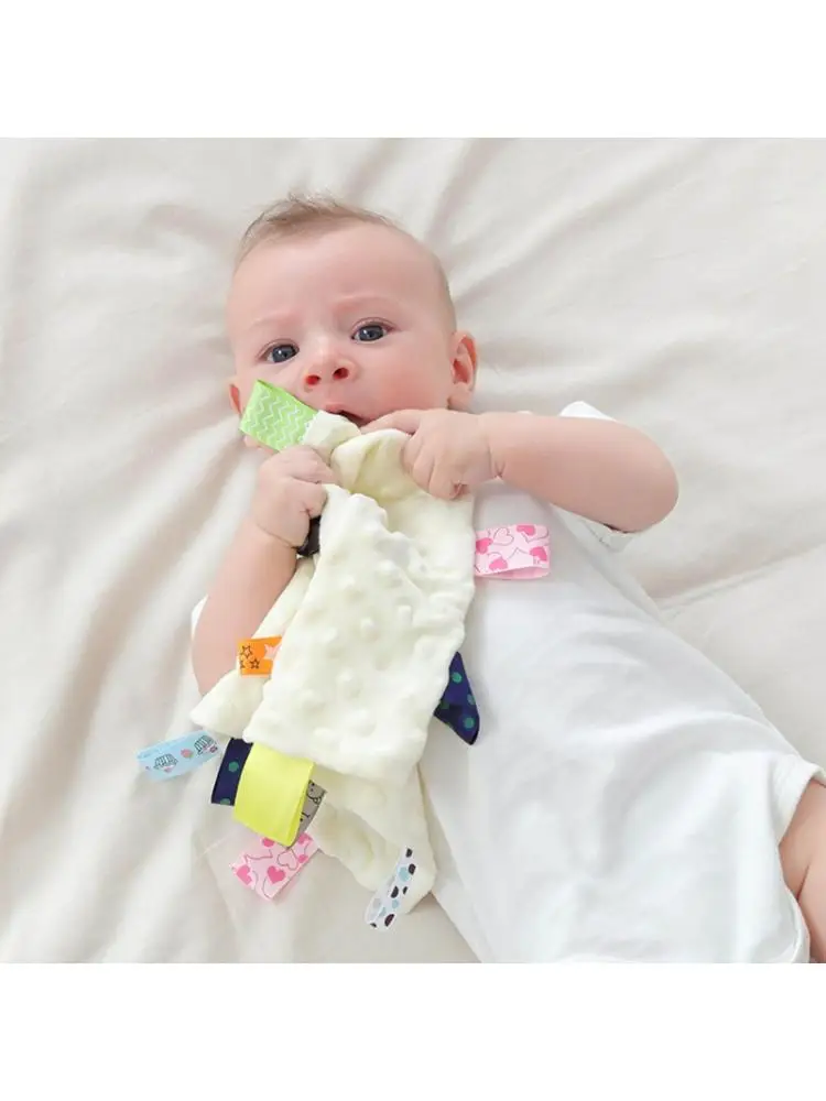 Baby Appease Towel Soft Soother Teether Infants Comfort Sleeping Nursing Cuddling Square Sensory Security Blanket Toys