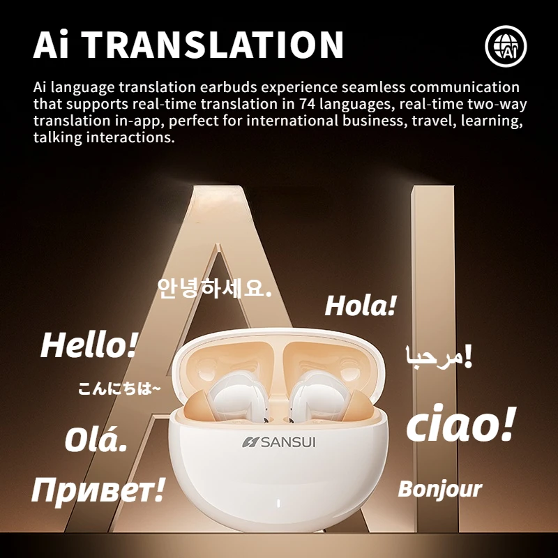 AI Earphone VTrans ワイヤレスイヤフォン AI Earphone VTrans ワイヤレスイヤフォン AI Earphone VTrans