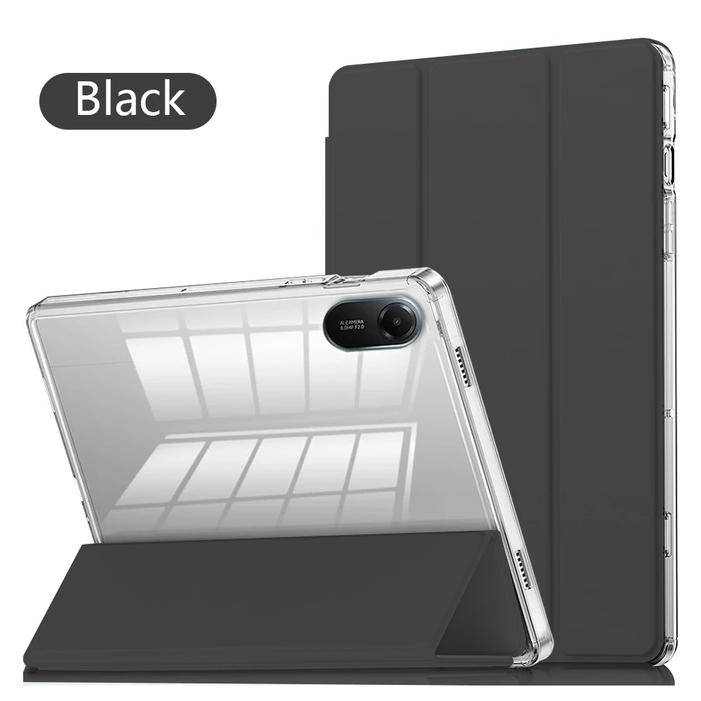 Slim & Lightweight TPU Hybrid Tablet Case with Clear Transparent Back and Auto Wake/Sleep