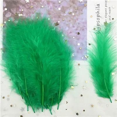 Turkey Marabou Feathers for DIY Jewelry and Craft Decor, 50pcs, 4-6 Inches