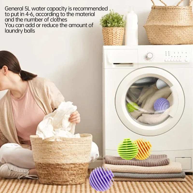 Anti-tangle Oval Solid Cleaning Balls for Drum Washer Washing Machine Stain Removal laundry ball